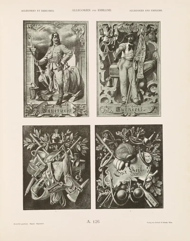 Allegorien und Embleme Vol. II Pl.137 av Albert Ilg