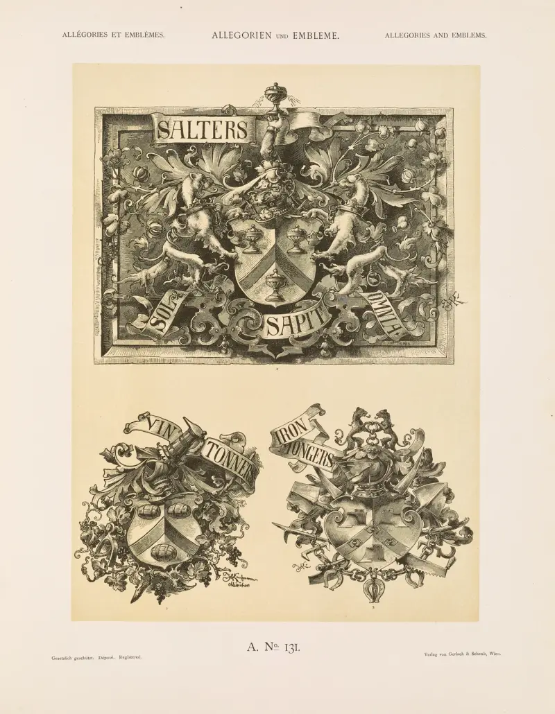 Allegorien und Embleme Vol. II Pl.142 av Albert Ilg