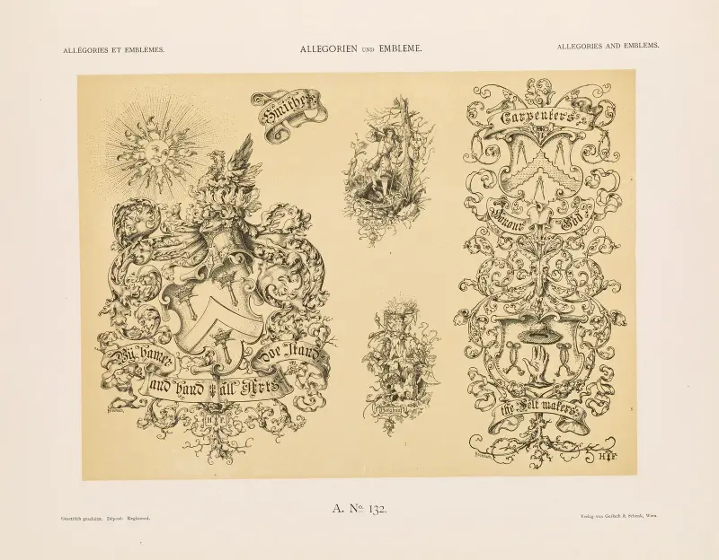 Allegorier och emblem, vol. II, plansch 143 av Albert Ilg