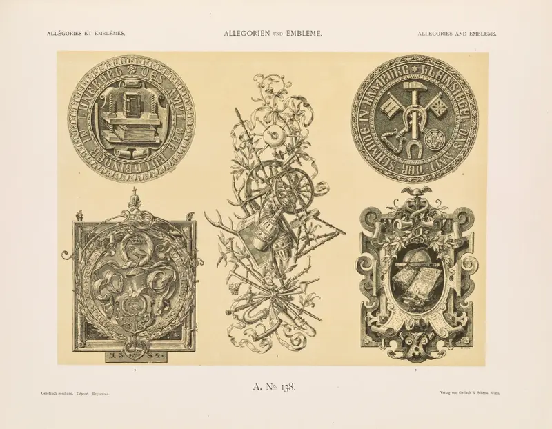 Allegorien und Embleme Vol. II Pl.149 av Albert Ilg