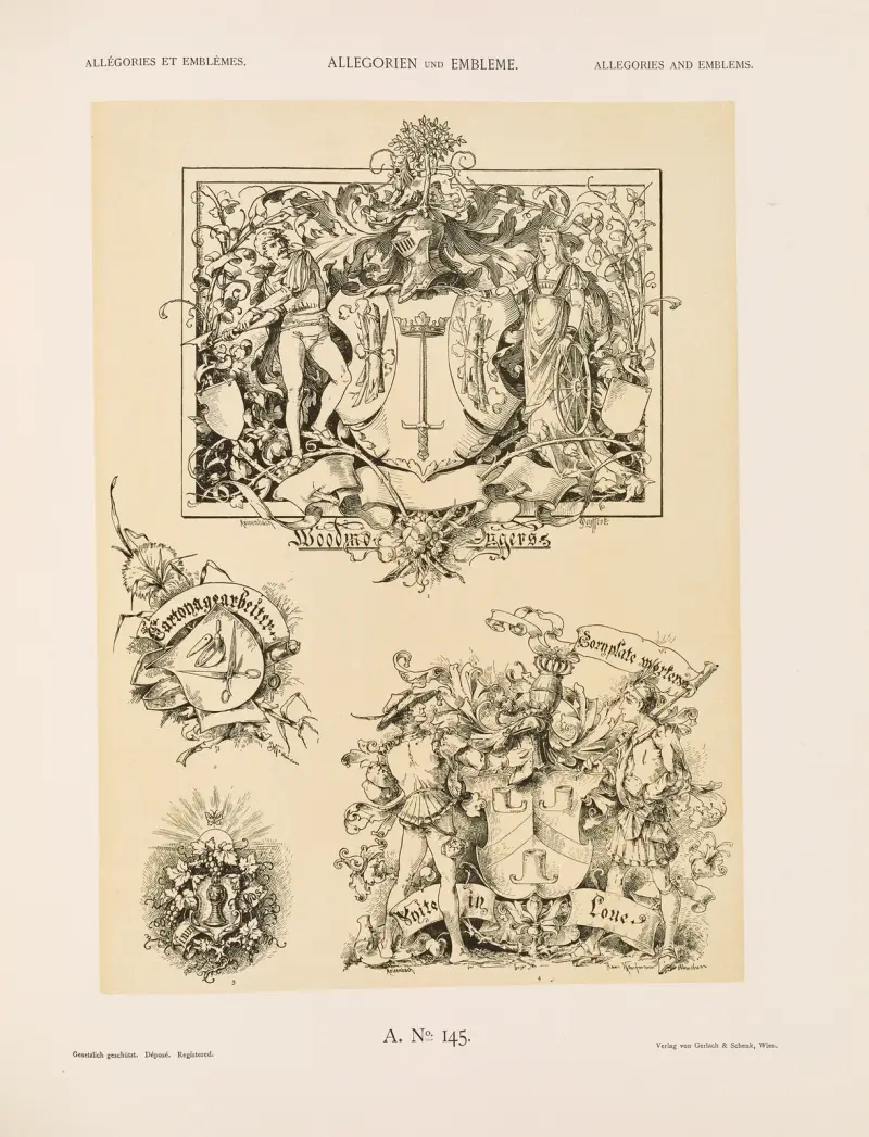 Allegorien und Embleme Vol. II Pl.156 av Albert Ilg
