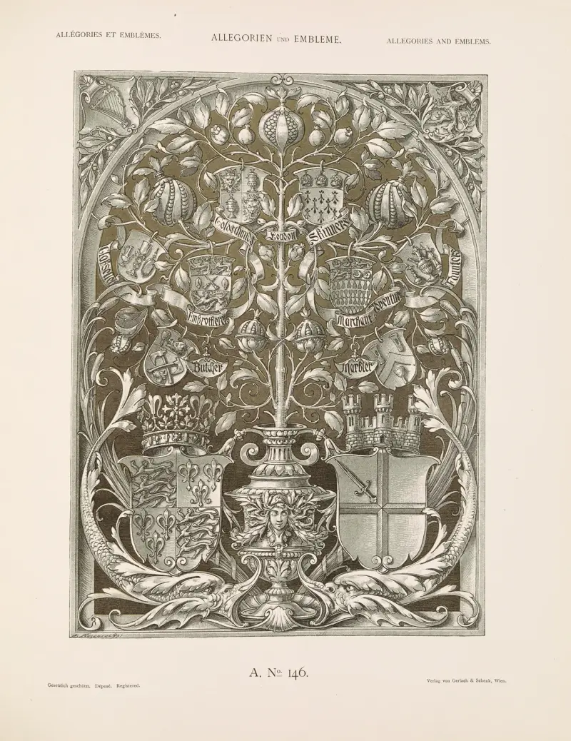 Allegorien und Embleme Vol. II Pl.157 av Albert Ilg