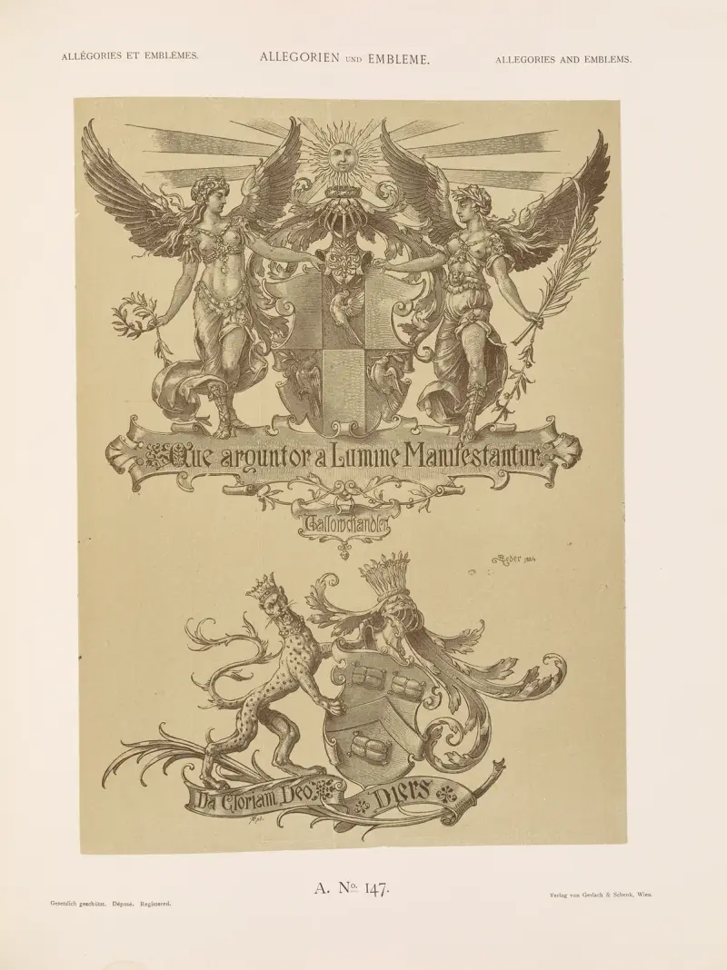 Allegorien und Embleme Vol. II Pl.158 av Albert Ilg