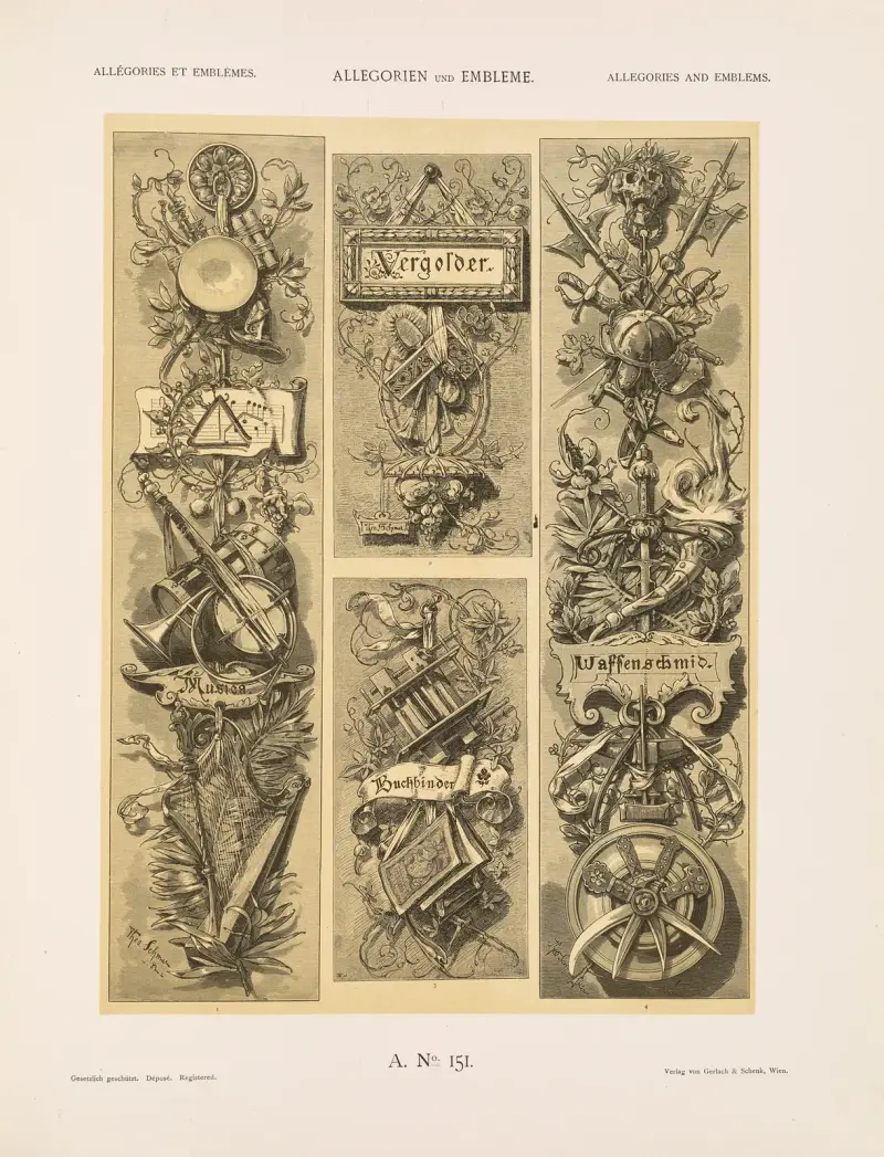 Allegorien und Embleme Vol. II Pl.162 av Albert Ilg