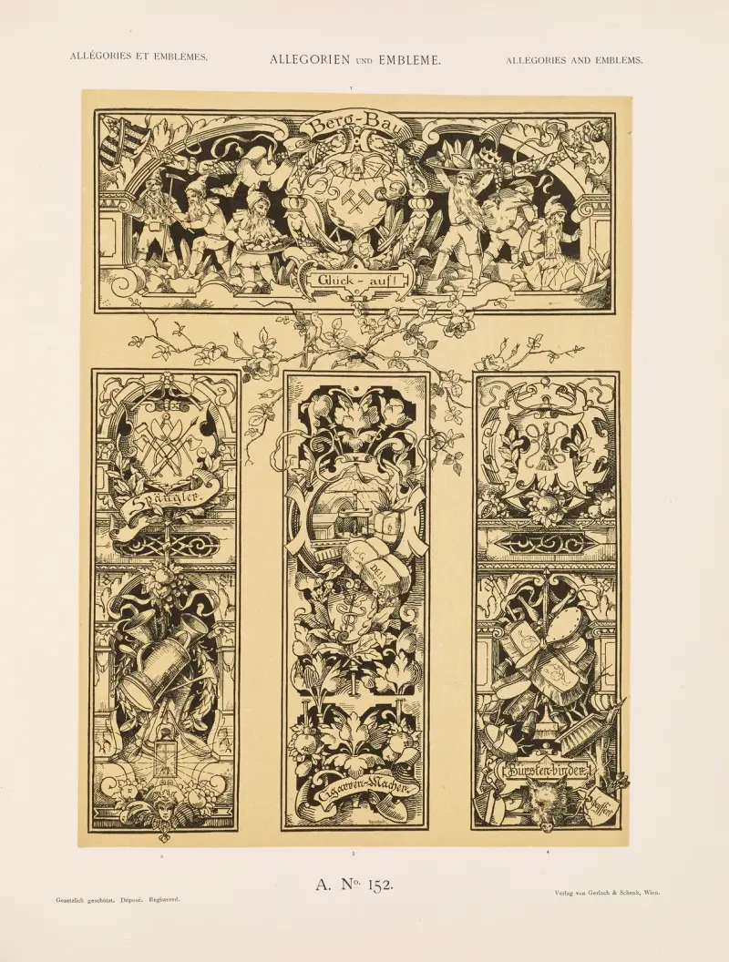 Allegorier och emblem vol. II pl. 163 av Albert Ilg