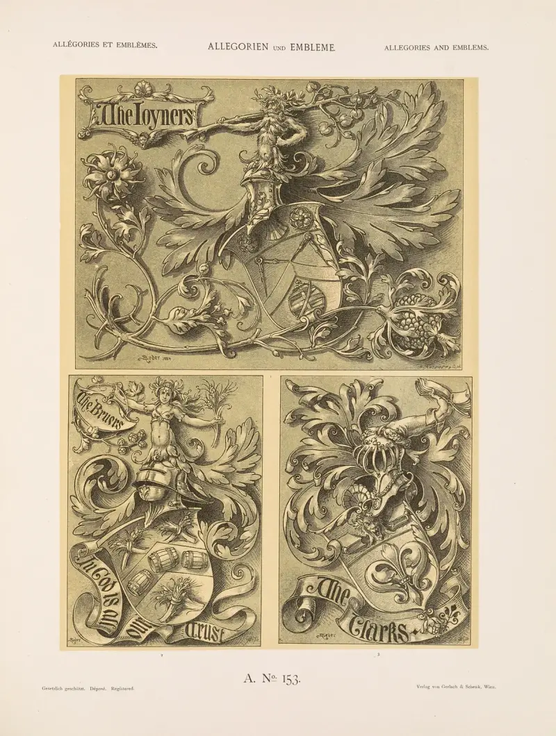 Allegorien und Embleme Vol. II Pl.165 av Albert Ilg