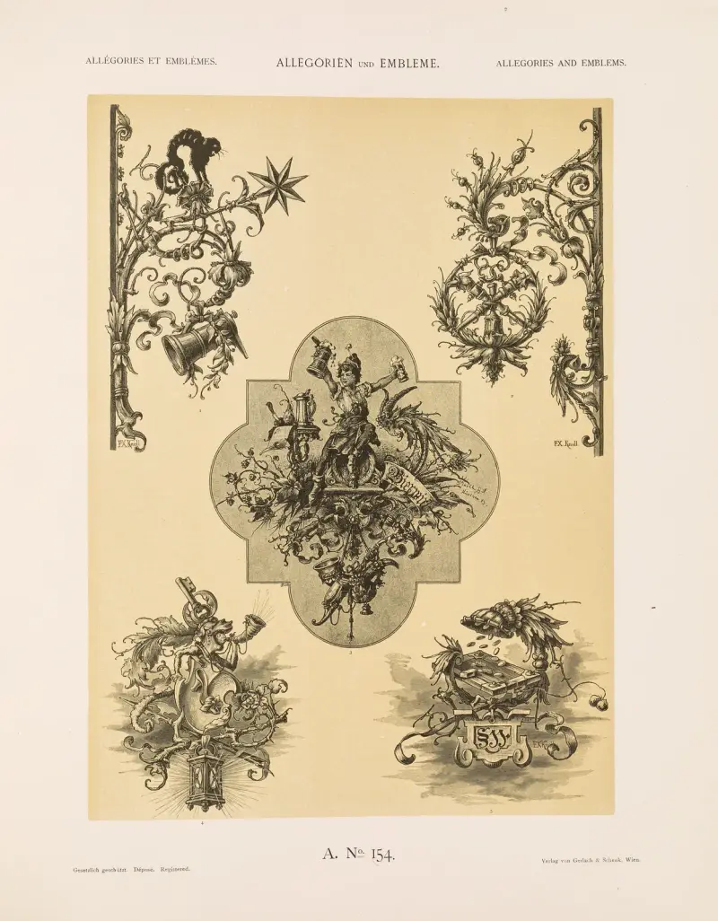 Allegorier och emblem vol. II pl. 166 av Albert Ilg