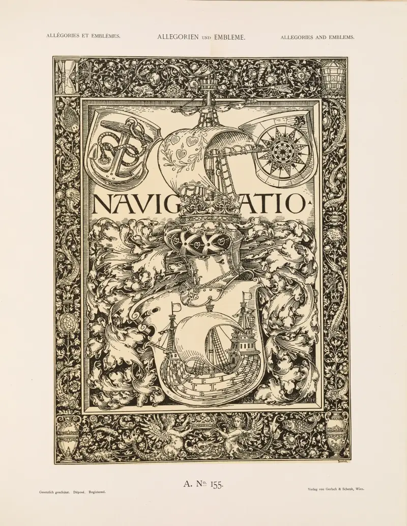 Allegorien und Embleme, Band II, Tafel 167 von Albert Ilg