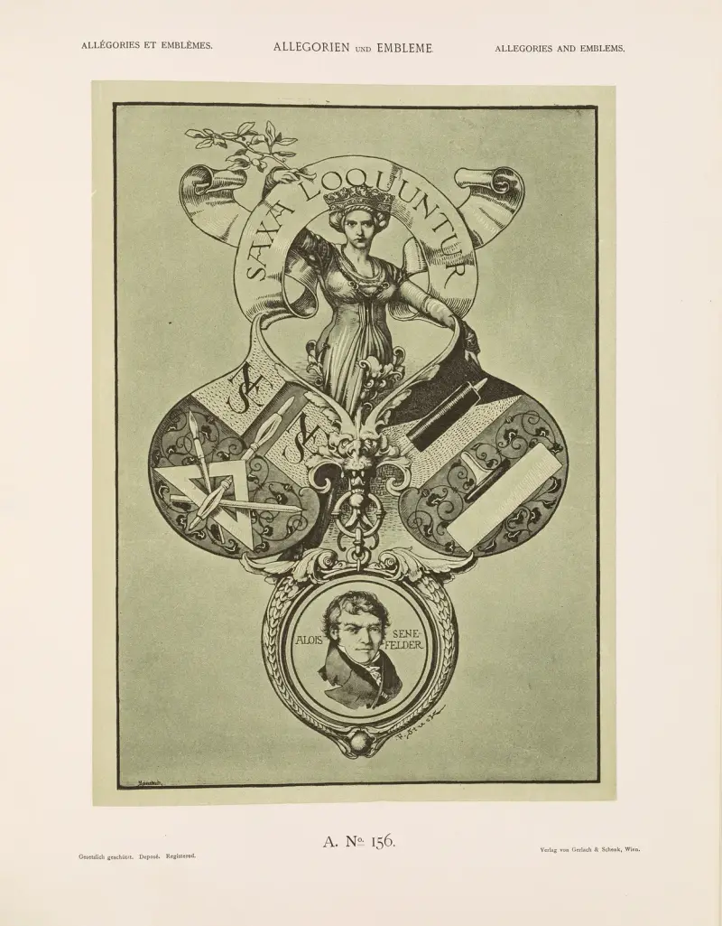 Allegorien und Embleme Vol. II Pl.168 av Albert Ilg