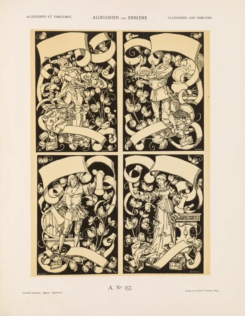 Allegorien und Embleme Vol. II Pl.169 av Albert Ilg