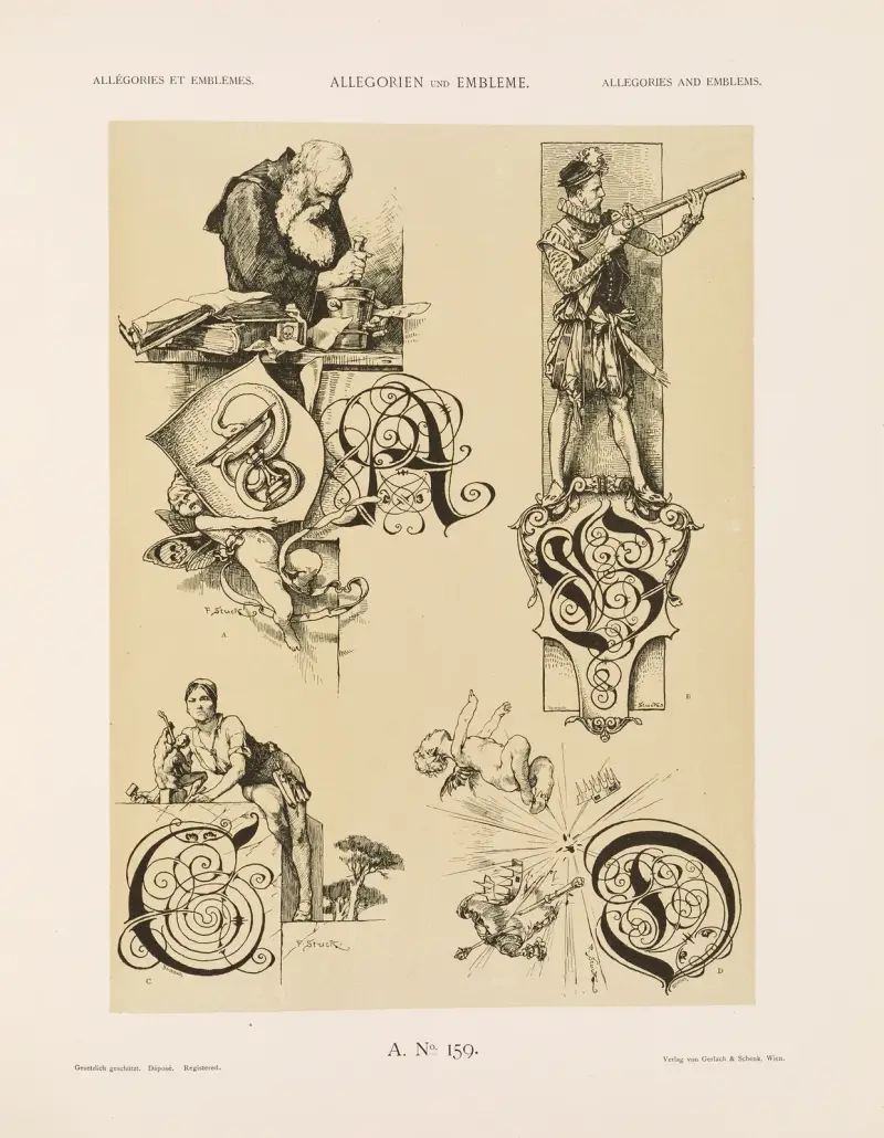 Allegorier och emblem vol. II pl. 171 av Albert Ilg