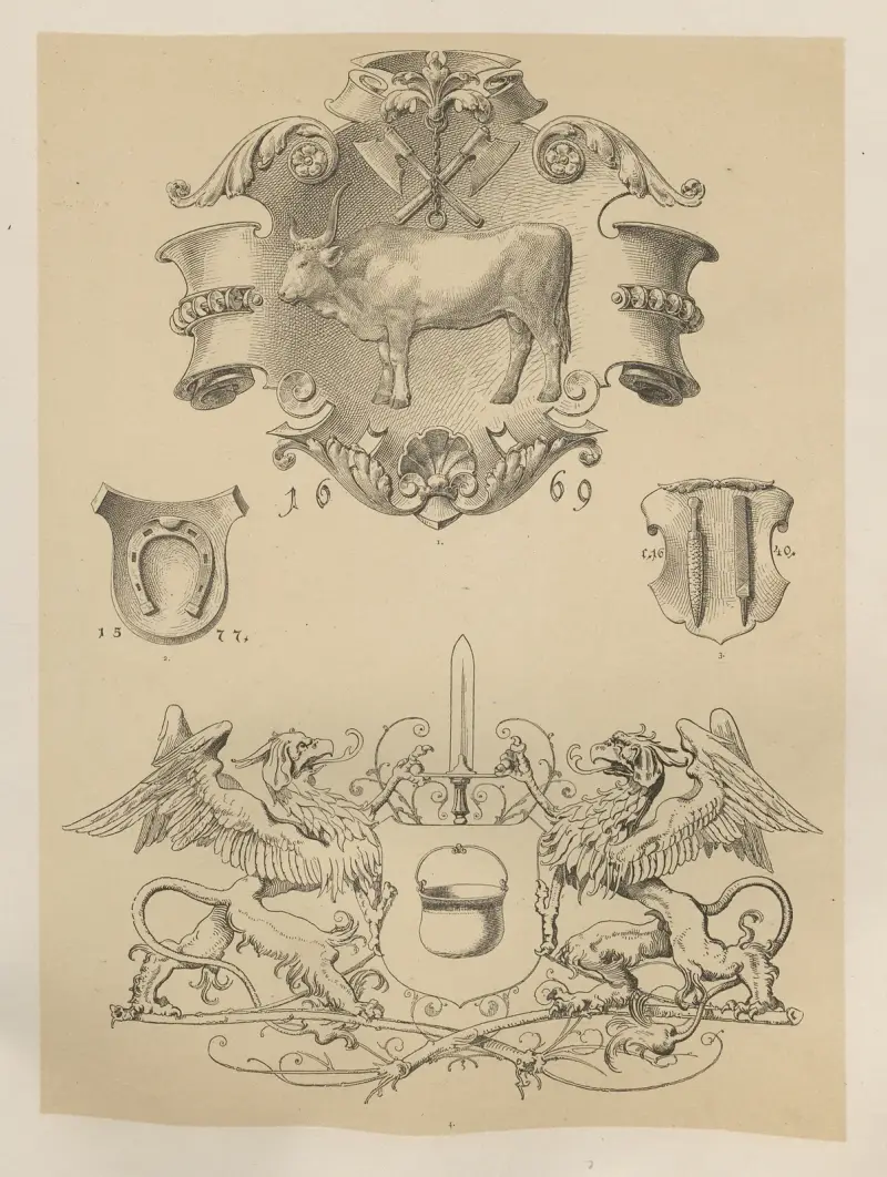 Allegorier och emblem, plansch 9 av Albert Ilg