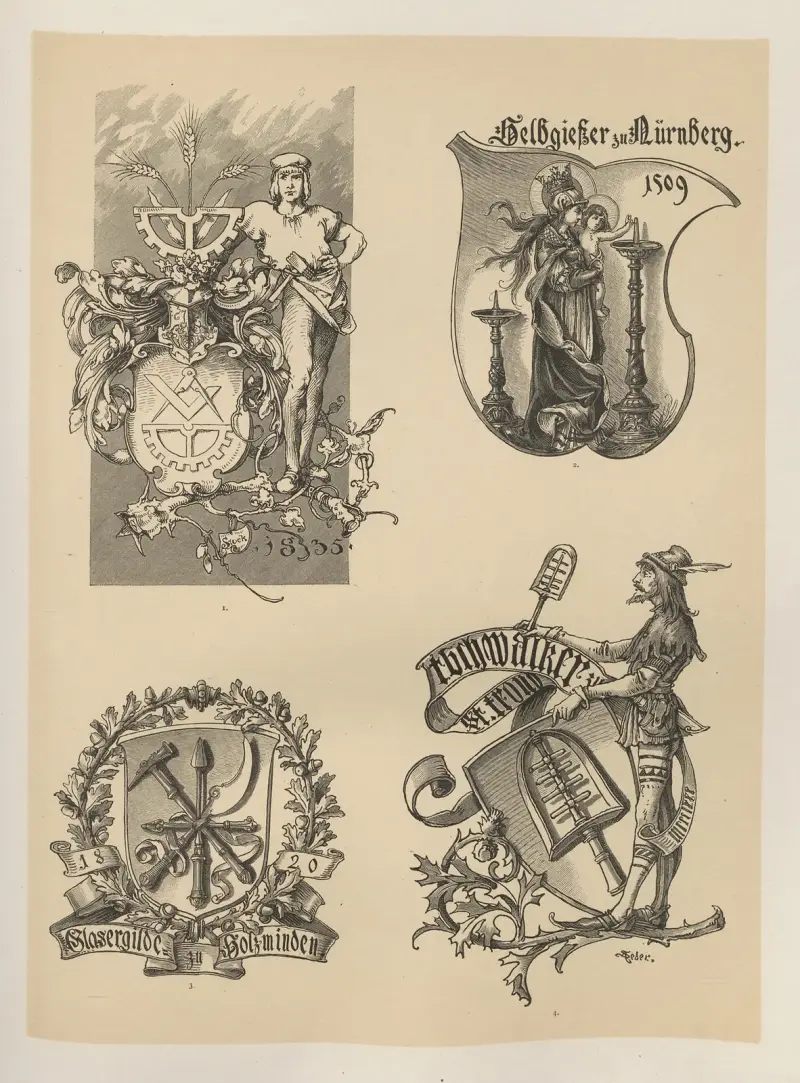 Allegories and Emblems Pl.050 av Albert Ilg