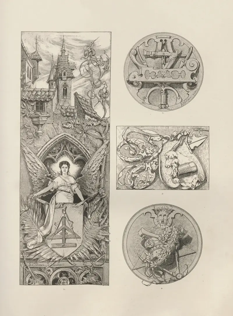 Allegories and Emblems Pl.104 av Albert Ilg