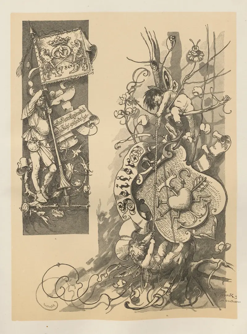 Allegories and Emblems Pl.105 av Albert Ilg