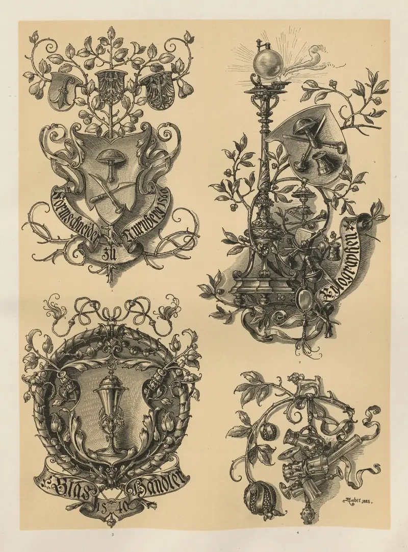 Allegorier och emblem, plansch 126 av Albert Ilg