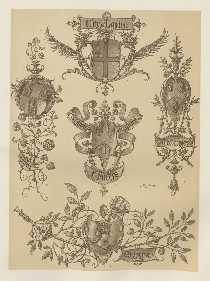 Allegories and Emblems Pl.145 av Albert Ilg