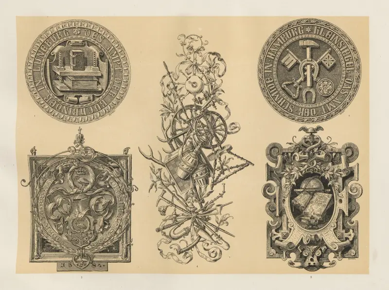 Allegories and Emblems Pl.150 av Albert Ilg
