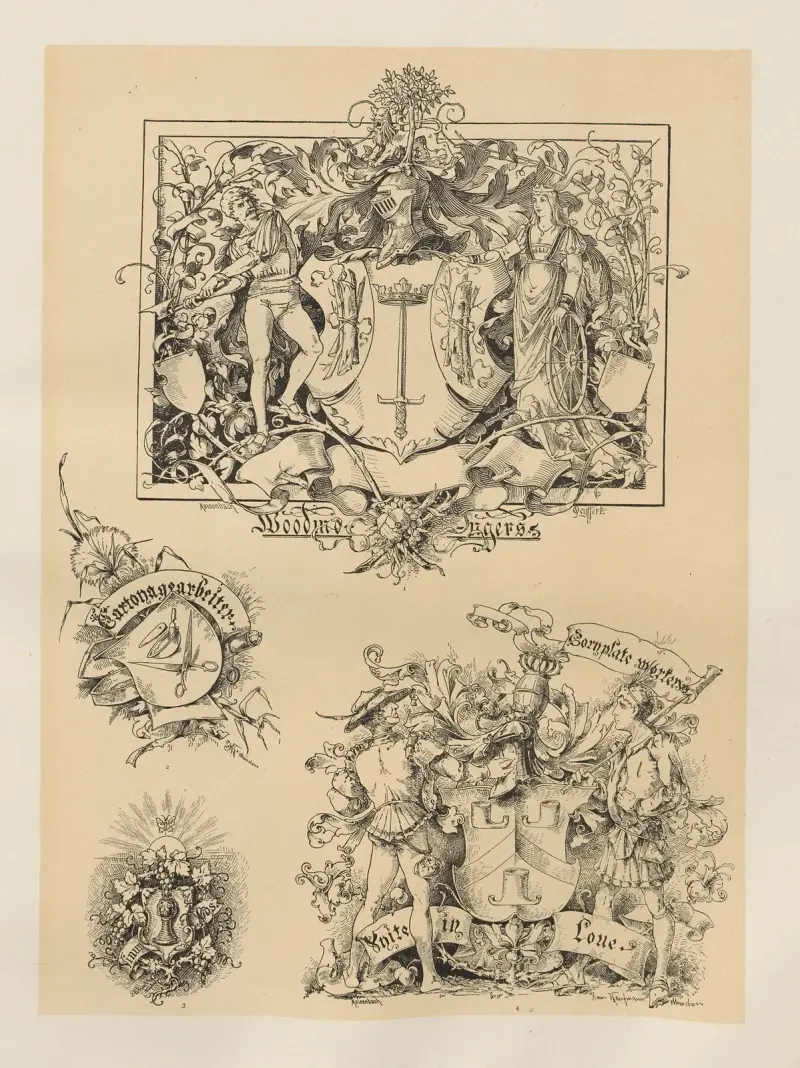 Allegories and Emblems Pl.157 av Albert Ilg