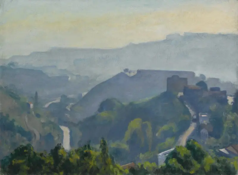 Dimma över kullarna kring Alger av Albert Marquet