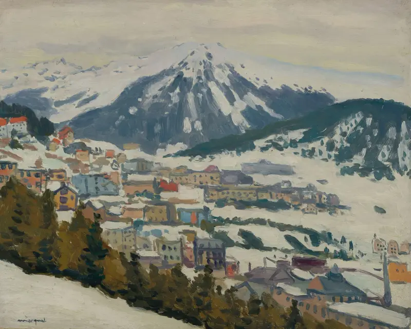 Davos under snö av Albert Marquet