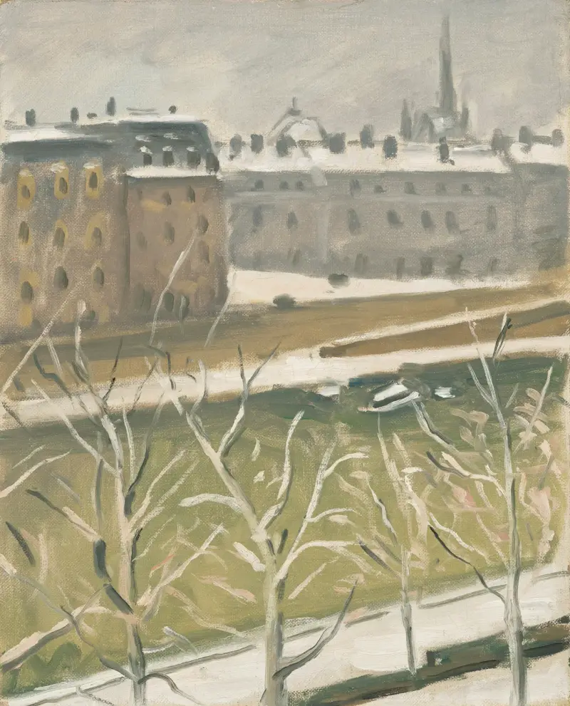 Sainte-Chapelle i snö av Albert Marquet
