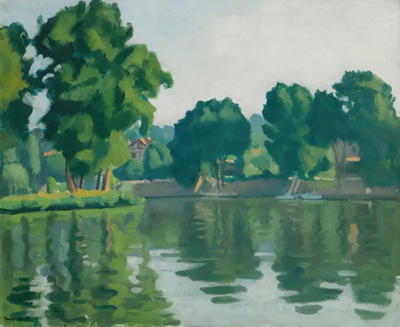 La Seine À Poissy av Albert Marquet