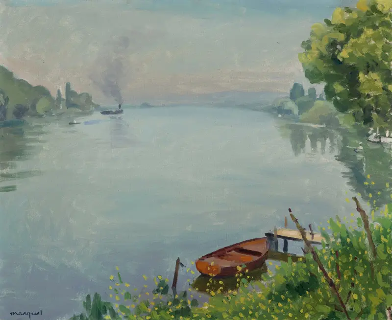 Le Ponton, Triel av Albert Marquet