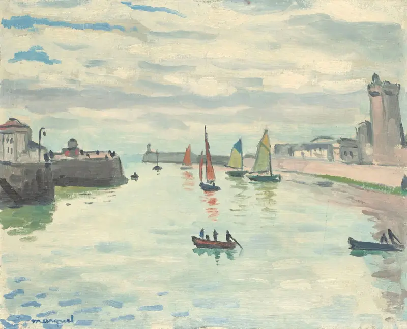 Hamnen i La Chaume (Les Sables-d'Olonne) av Albert Marquet