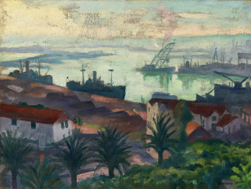 Hamnen, klart väder av Albert Marquet