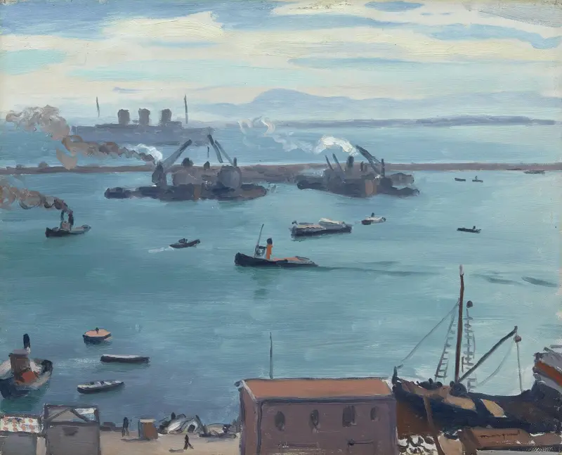 De tre skorstenarna av Albert Marquet