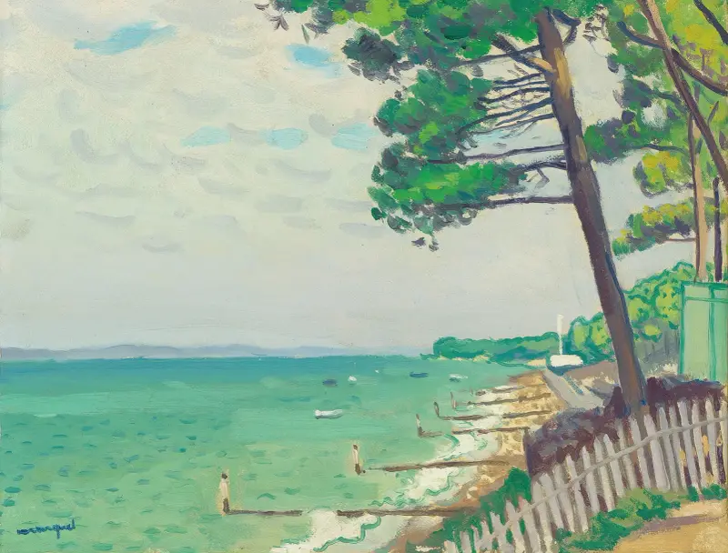 Tallar i Le Pyla av Albert Marquet