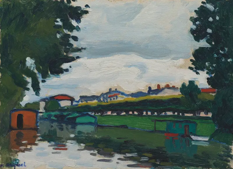 Poissy, les quais av Albert Marquet