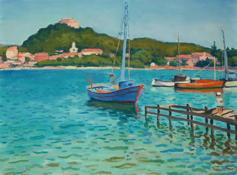Porquerolles, après-midi d’été av Albert Marquet