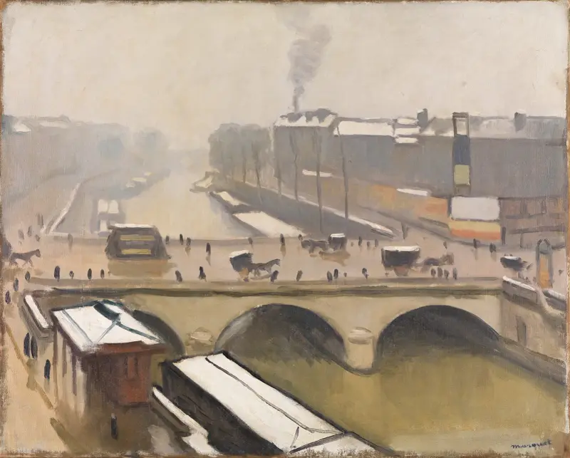 View of the Pont Saint-Michel in Paris av Albert Marquet