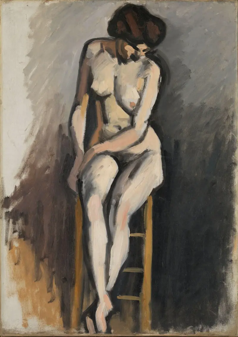 Kvinna naken av Albert Marquet