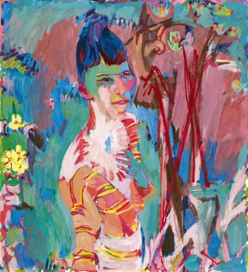 Bust Of A Coloured Girl av Albert Müller