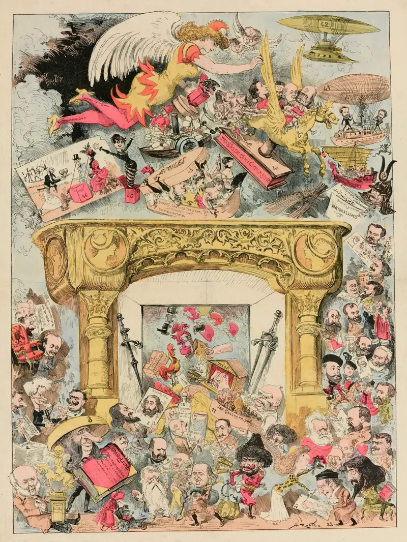 Beilage zu La Caricature, Nr. 261, 27. Dezember 1884 von Albert Robida