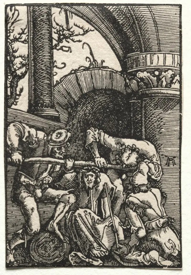 Kristus krönt med törnen av Albrecht Altdorfer