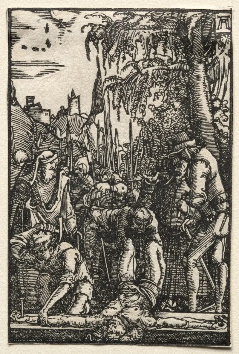 Christ Nailed to the Cross av Albrecht Altdorfer