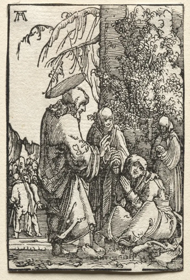 Christ Taking Leave of His Mother before the Passion av Albrecht Altdorfer