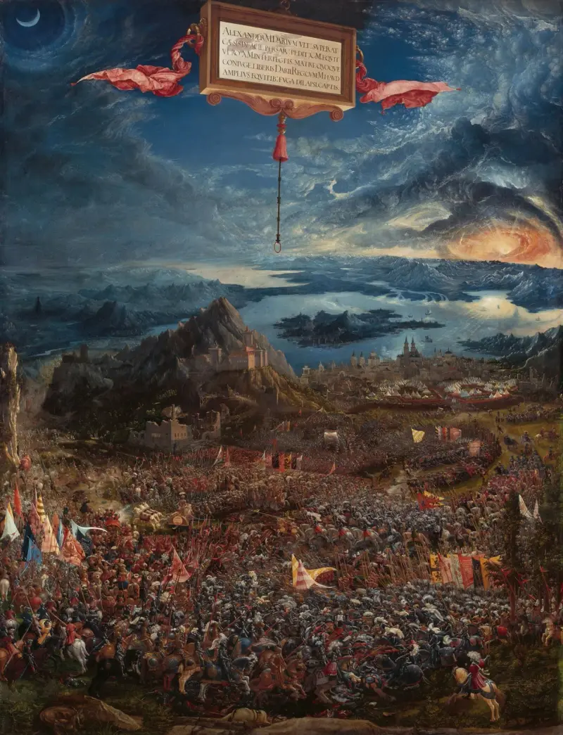 The Battle of Alexander at Issus av Albrecht Altdorfer