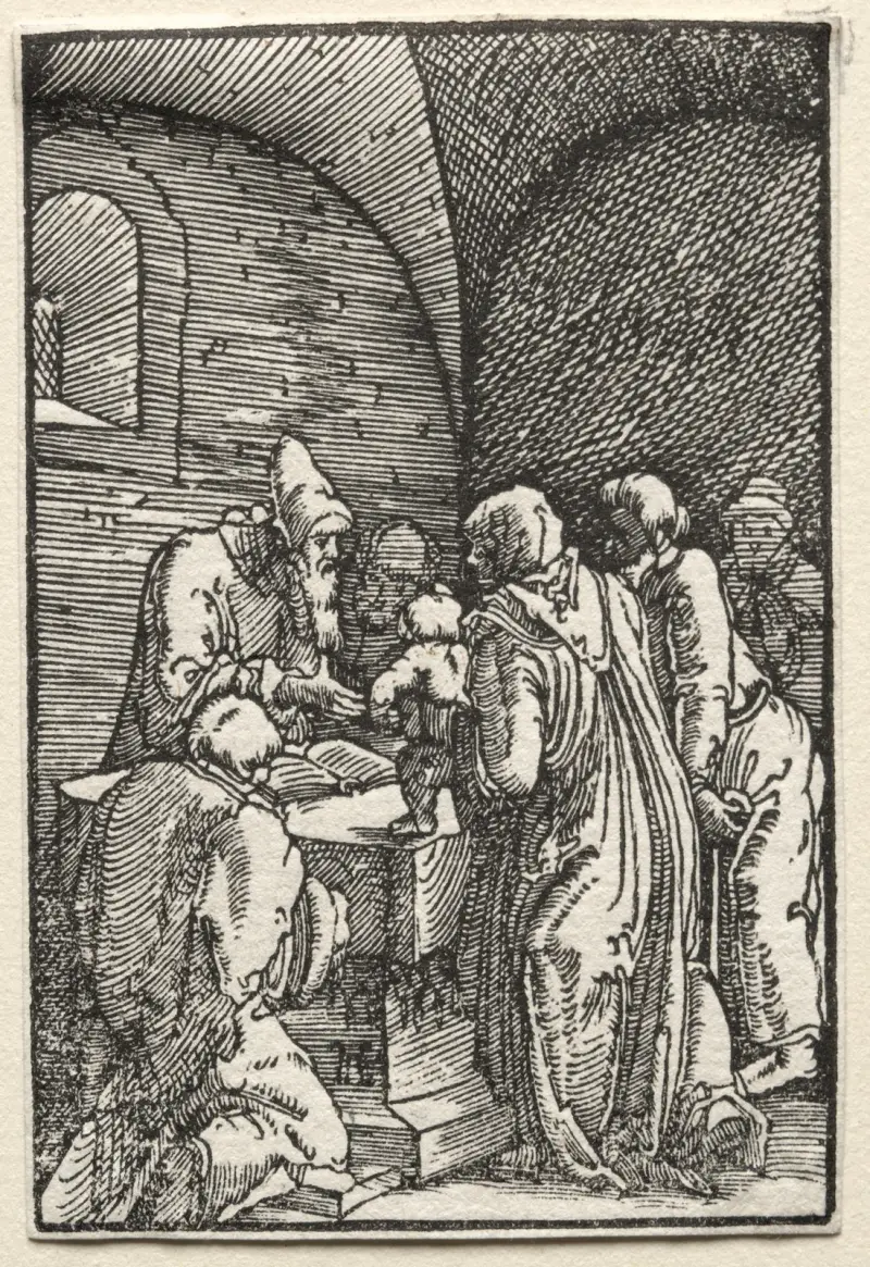 The Presentation of Christ in the Temple av Albrecht Altdorfer