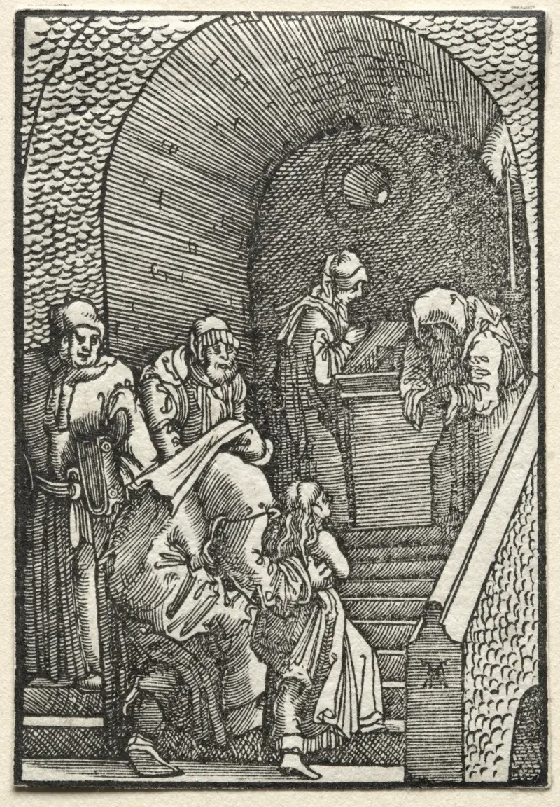 Framställningen av Jungfrun i templet av Albrecht Altdorfer