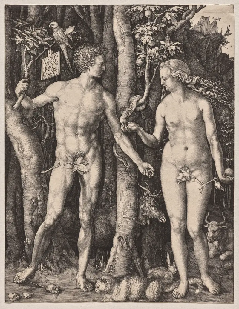Adam and Eve, 1504 av Albrecht Dürer
