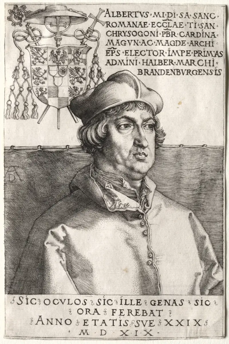 Cardinal Albrecht of Brandenburg, 1519 av Albrecht Dürer