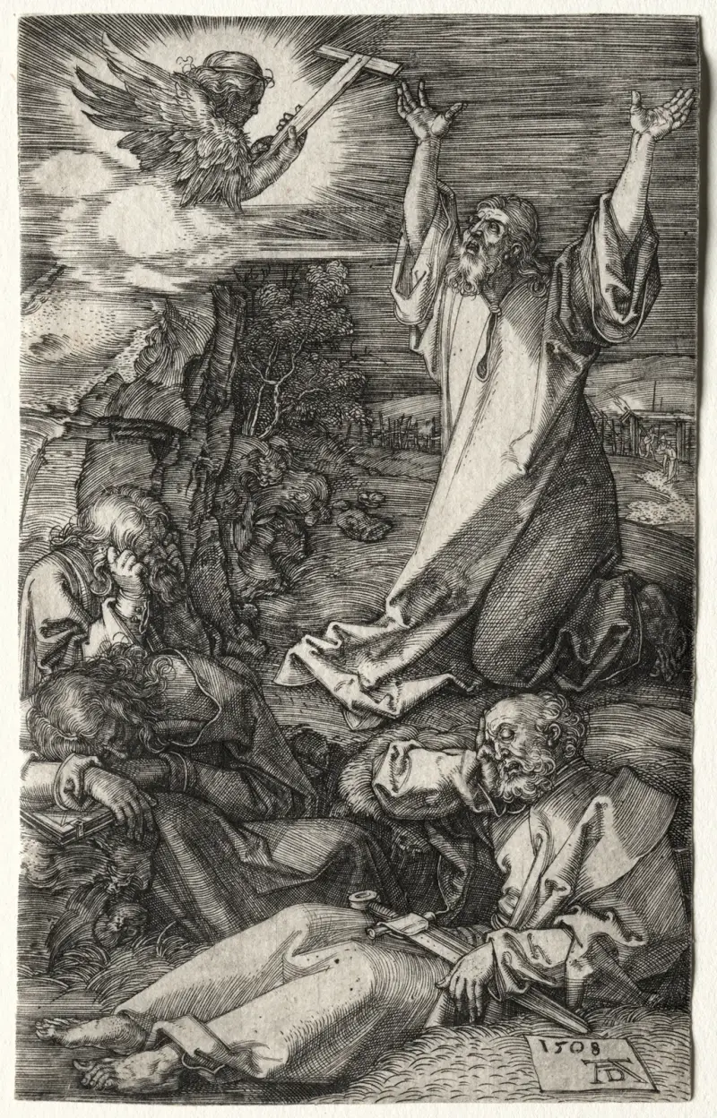 Christ on the Mount of Olives, 1508 av Albrecht Dürer