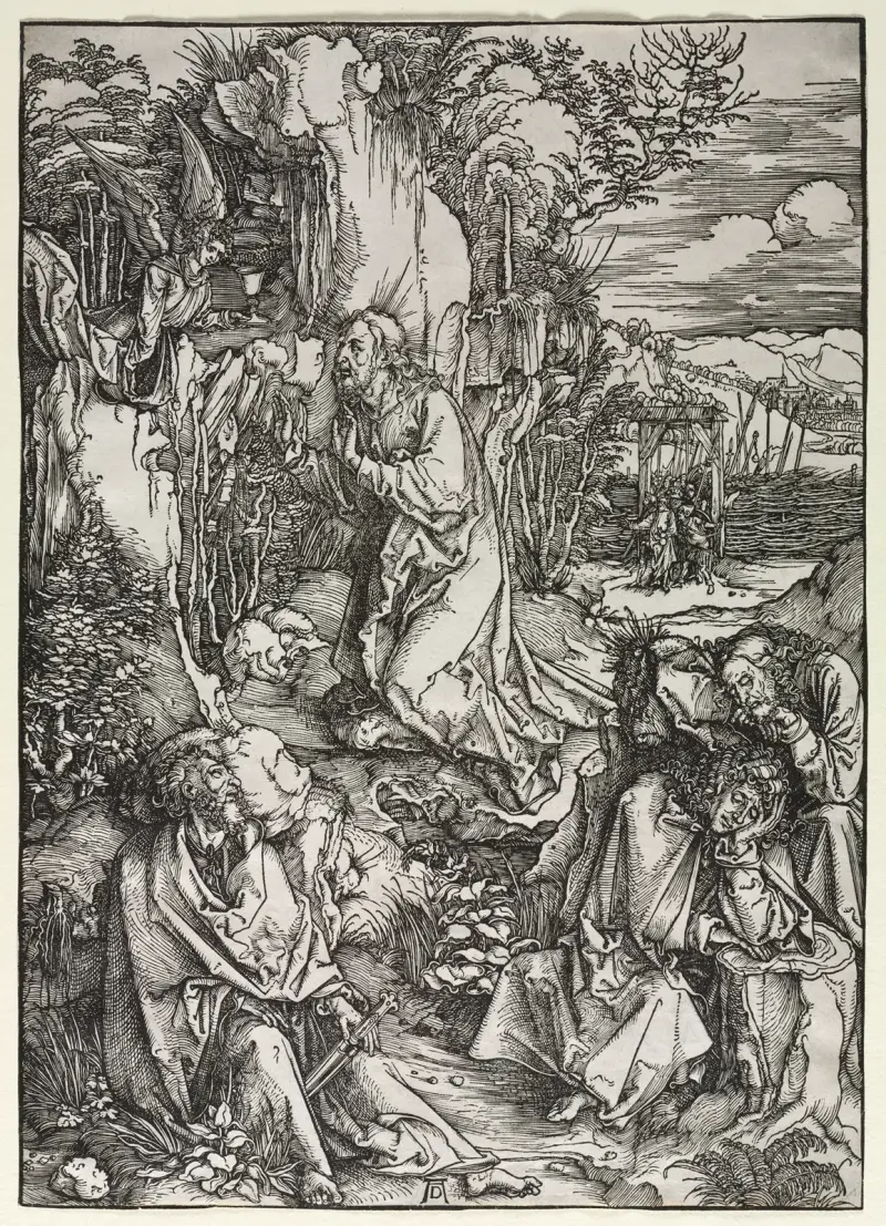 Christ on the Mount of Olives, 1497 av Albrecht Dürer
