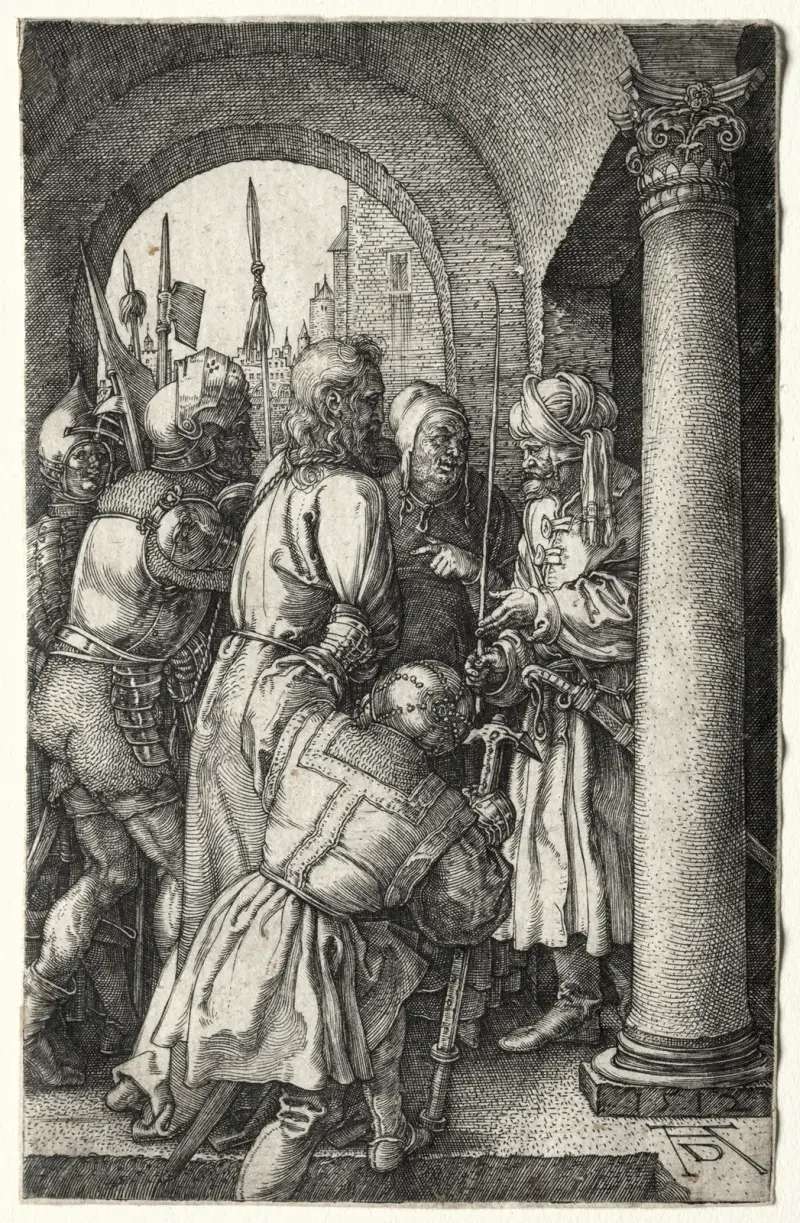 Christ Taken before Pilate av Albrecht Dürer