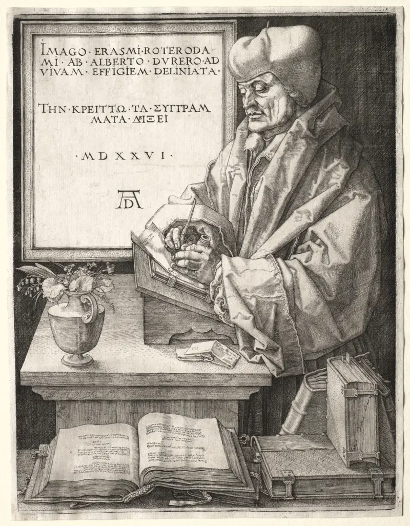 Desiderius Erasmus of Rotterdam av Albrecht Dürer